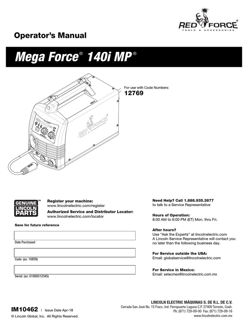 RED FORCE Mega Force 140i MP Operator's manual