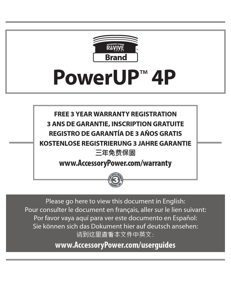 Accessory Power ReVIVE series quick start guide
