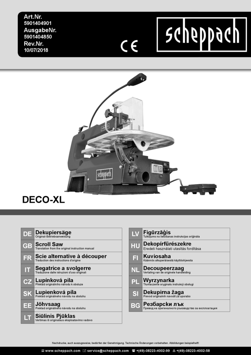Scheppach DECO-XL Assembly instructions