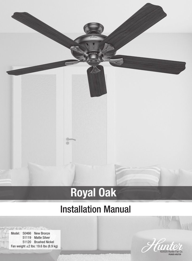 Hunter Royal Oak 50466 User manual