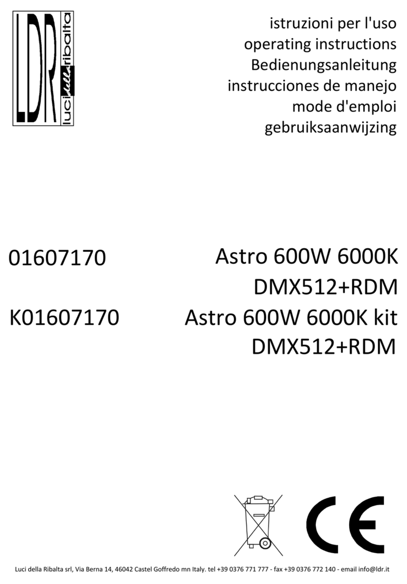 LDR Astro 600W 6000K User manual