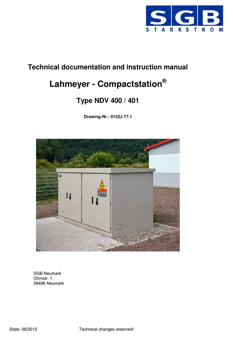 SGB Lahmeyer-Compactstation NDV 400 Technical documentation and instruction manual SGB Lahmeyer-Compactstation NDV 400 Technical documentation and instruction manual