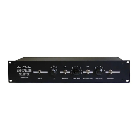 De Lisle Amp-Speaker Selector 8x6 Pro manual