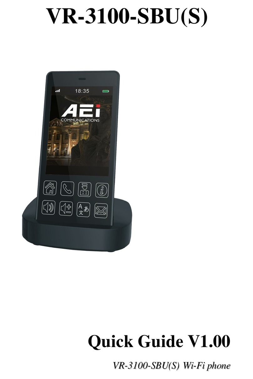 AEI COMMUNICATIONS VR-3100-SBU User manual