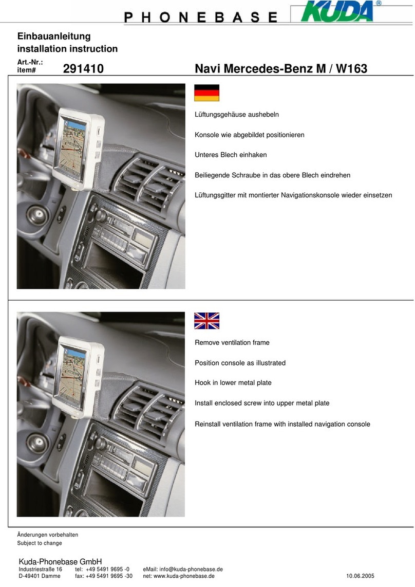 Kuda-Phonebase 291410 Installation instruction Kuda-Phonebase 291410 Installation instruction