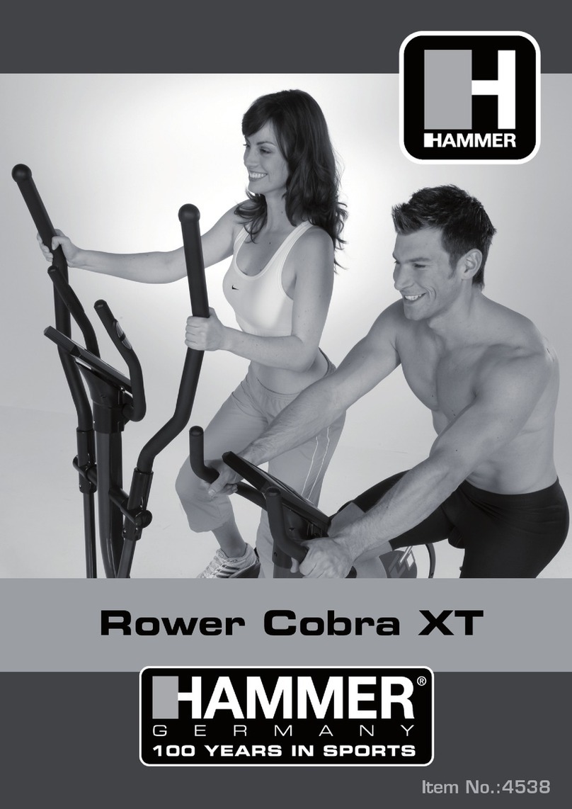Hammer Rower Cobra XT User manual