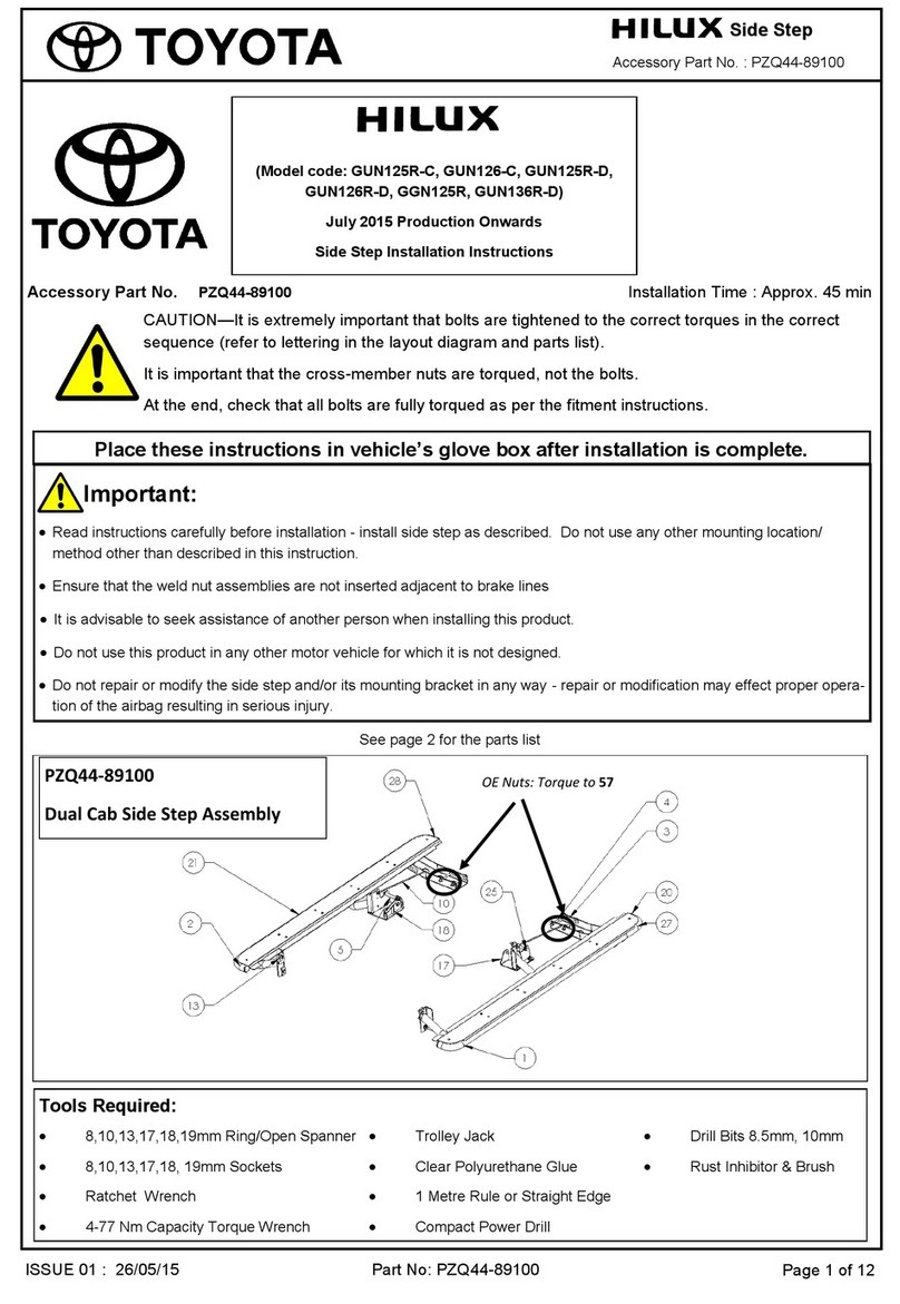 Toyota PZQ44-89100 installation instructions