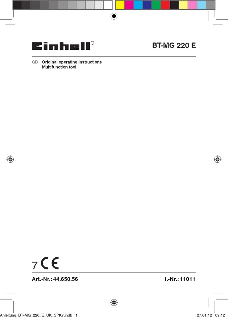 EINHELL BT-MG 220 E User manual