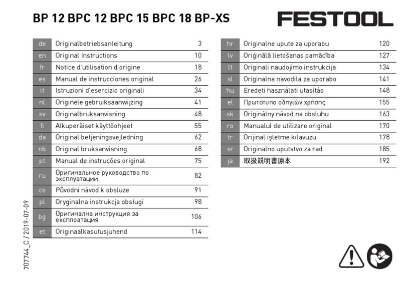 Festool BP 12 User manual