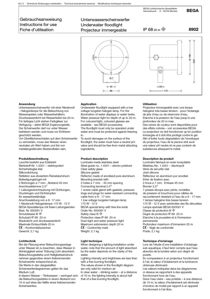 BEGA 8902 Instructions for use