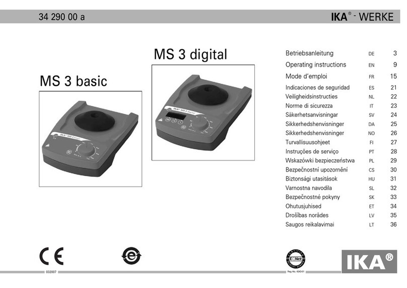 IKA MS 3 basic operating instructions