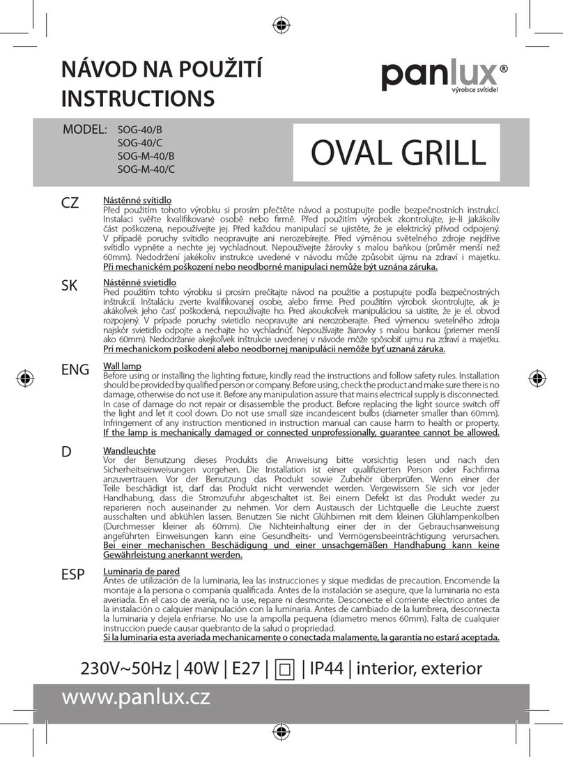 Panlux SOG-40/B instructions Panlux SOG-40/B instructions