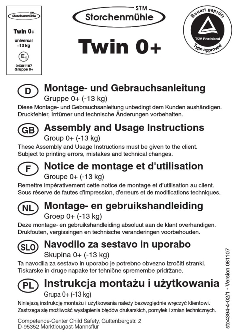 STM Storchenmuehle Twin 0+ Assembly and usage instructions