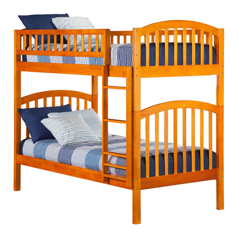 Atlantic Furniture RICHLAND BUNK BED TWIN-TWIN User manual