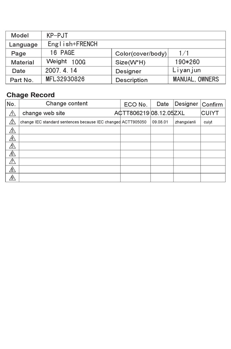 LG V-CQ3-H Series User manual