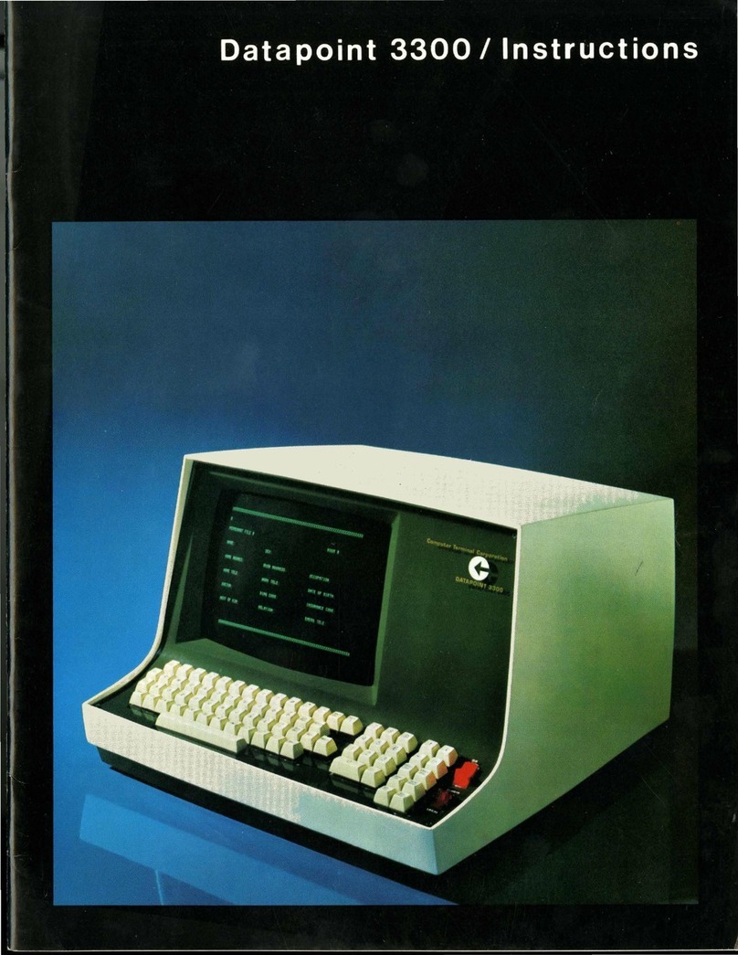 Datapoint 3300 User manual