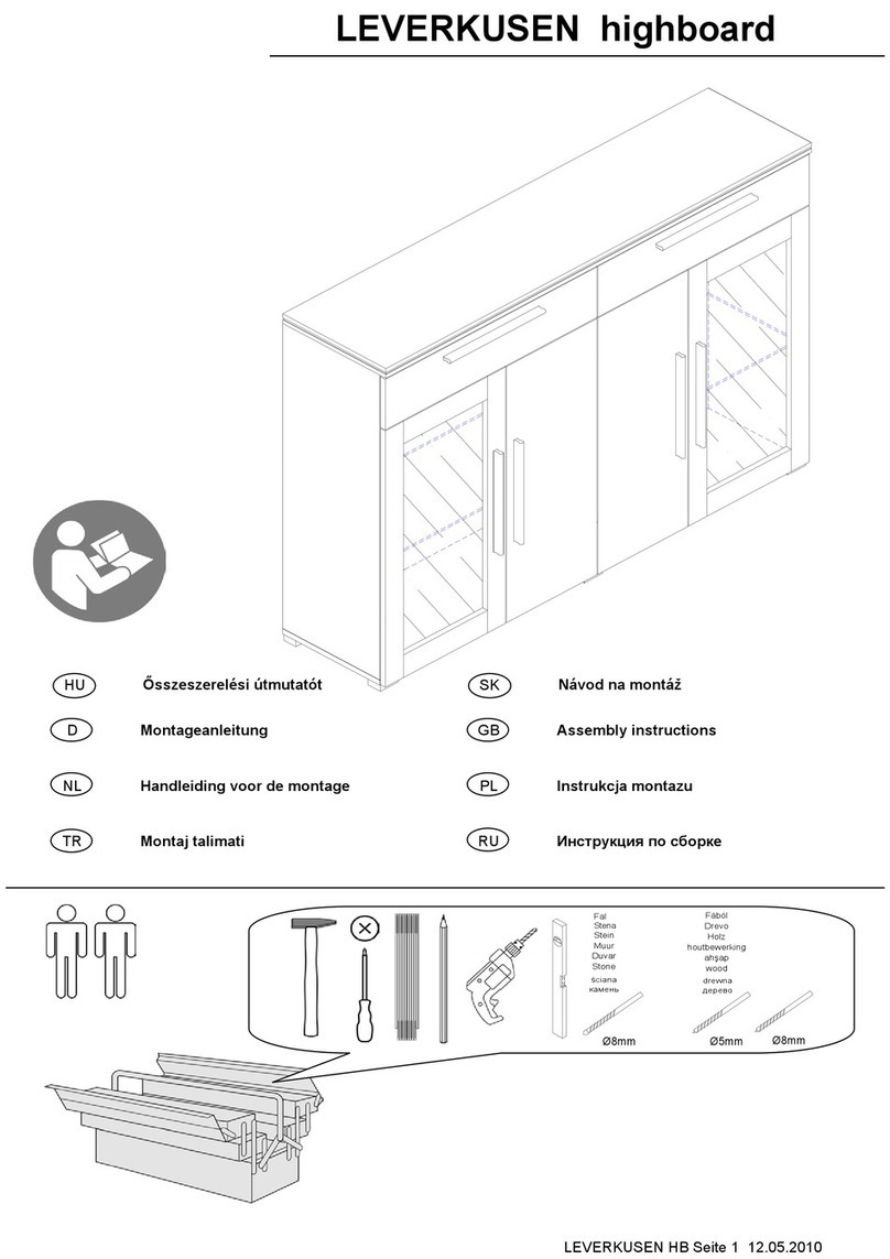 NABBI LEVERKUSEN highboard User manual NABBI LEVERKUSEN highboard User manual