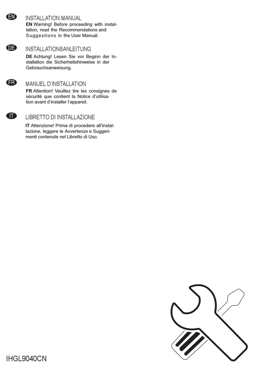 Electrolux IHGL9040CN installation manual