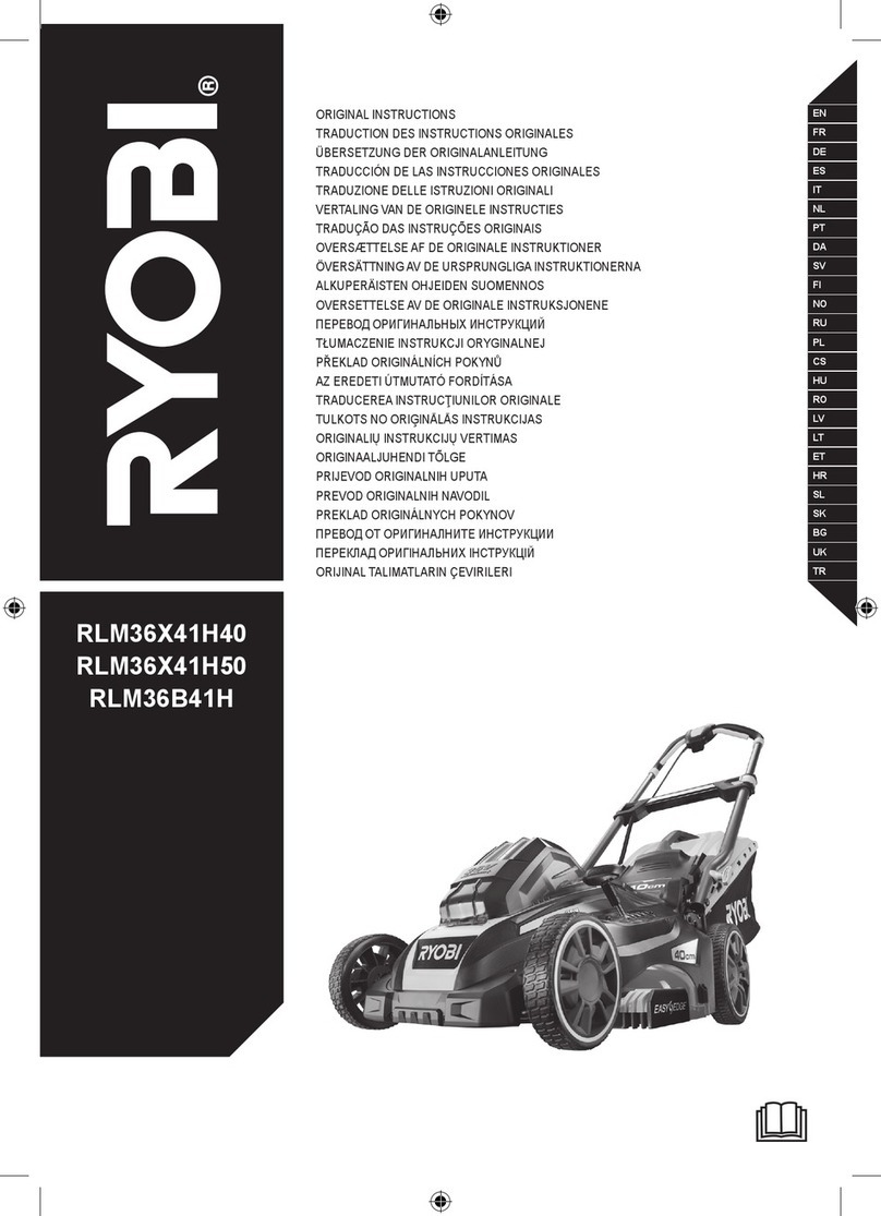 Ryobi RLM36X41H40 User manual Ryobi RLM36X41H40 User manual