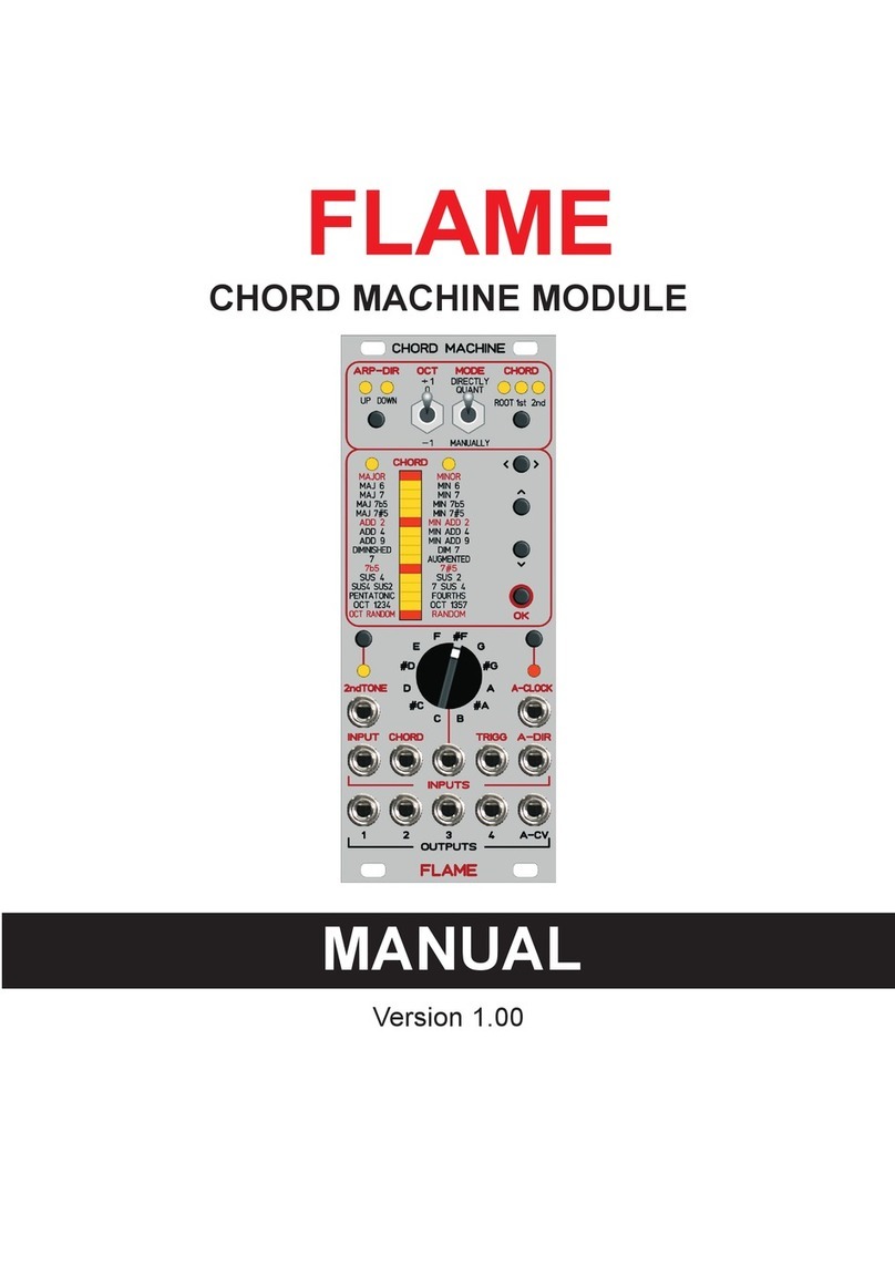 Flame CHORD MACHINE User manual