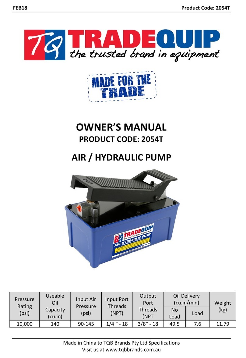 TradeQuip 2054T owner's manual