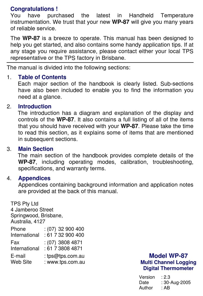 TPS WP-87 manual