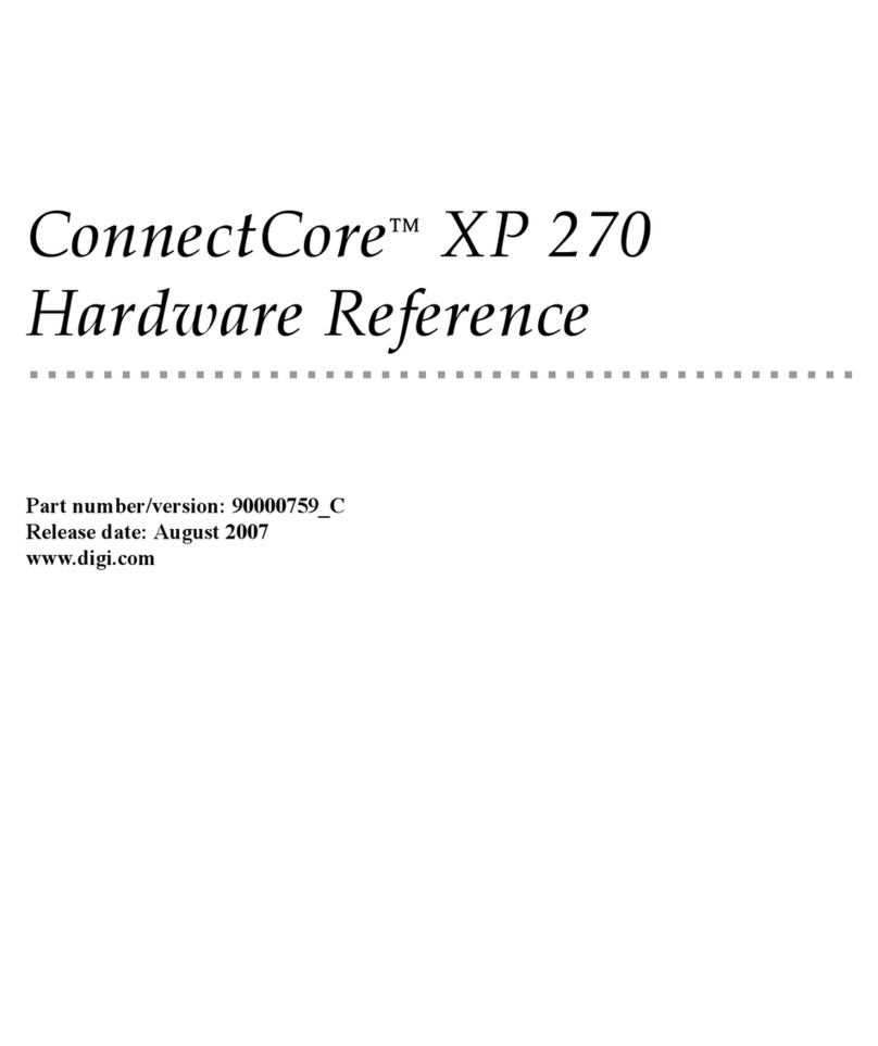 Digi ConnectCore XP 270 Hardware reference