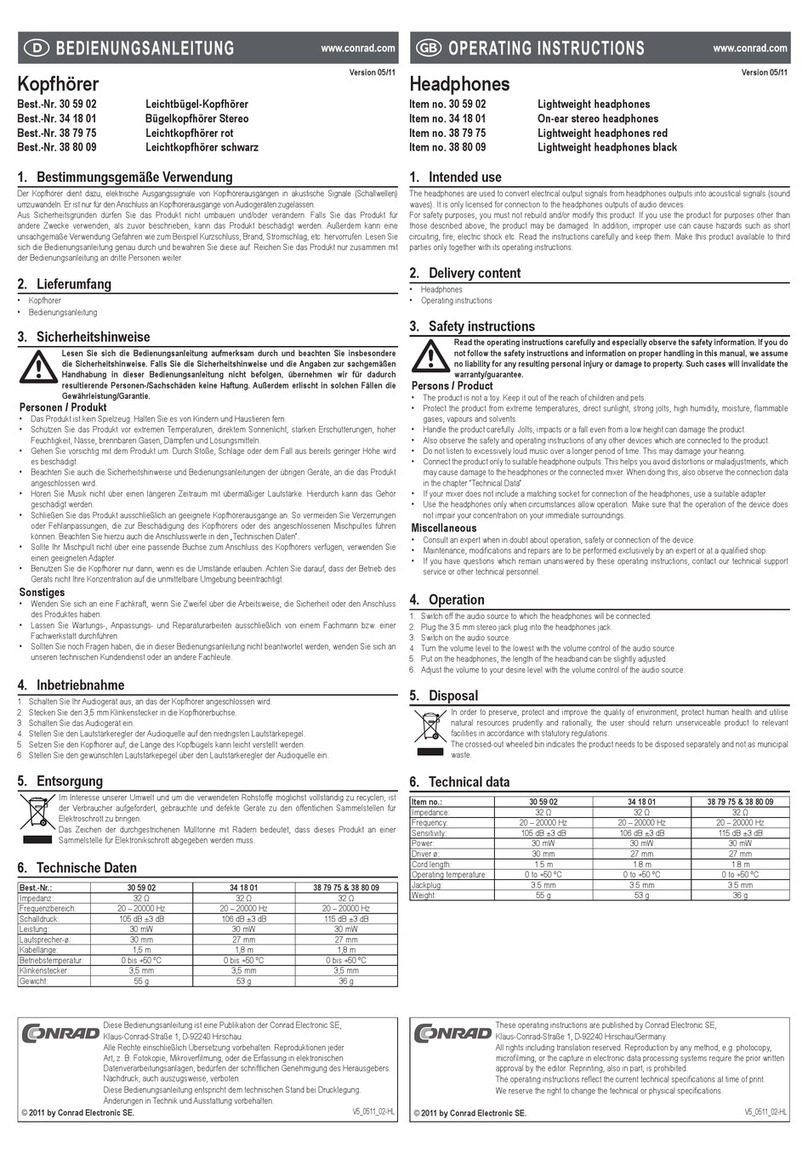Conrad 30 59 02 operating instructions