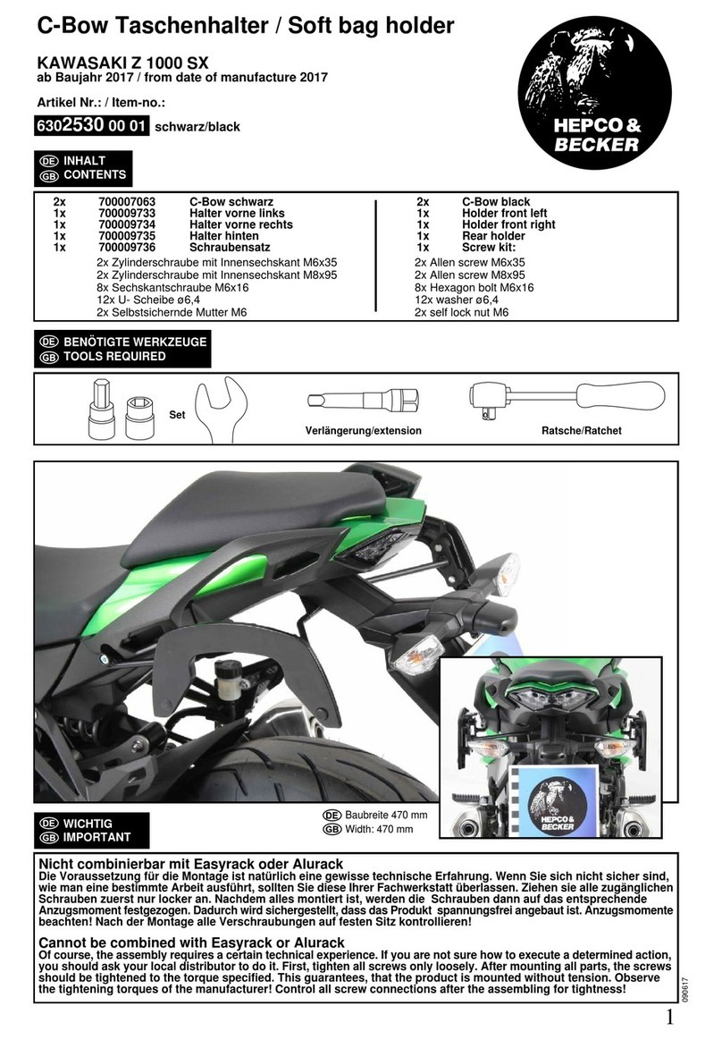hepco & becker C-Bow 6302530 00 01 User manual