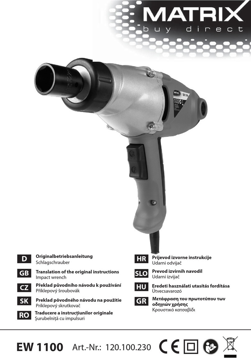 Matrix EW 1100 Translation of the original instructions