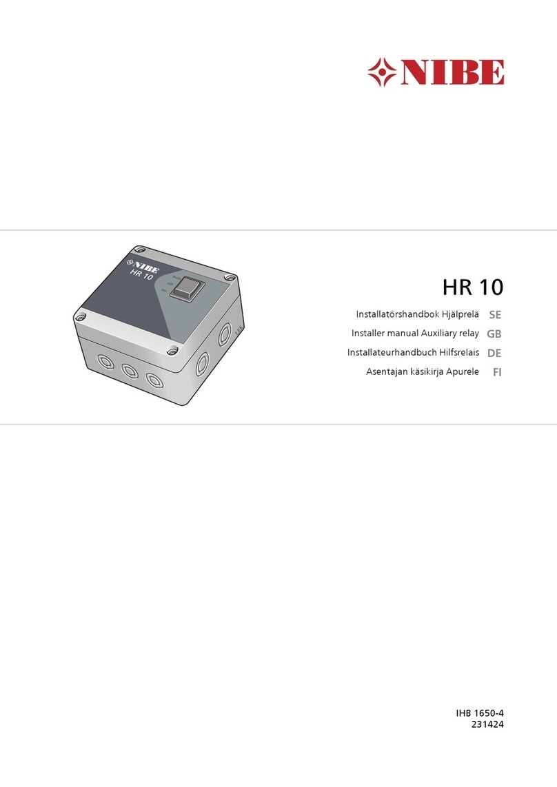 Nibe HR 10 Installer manual