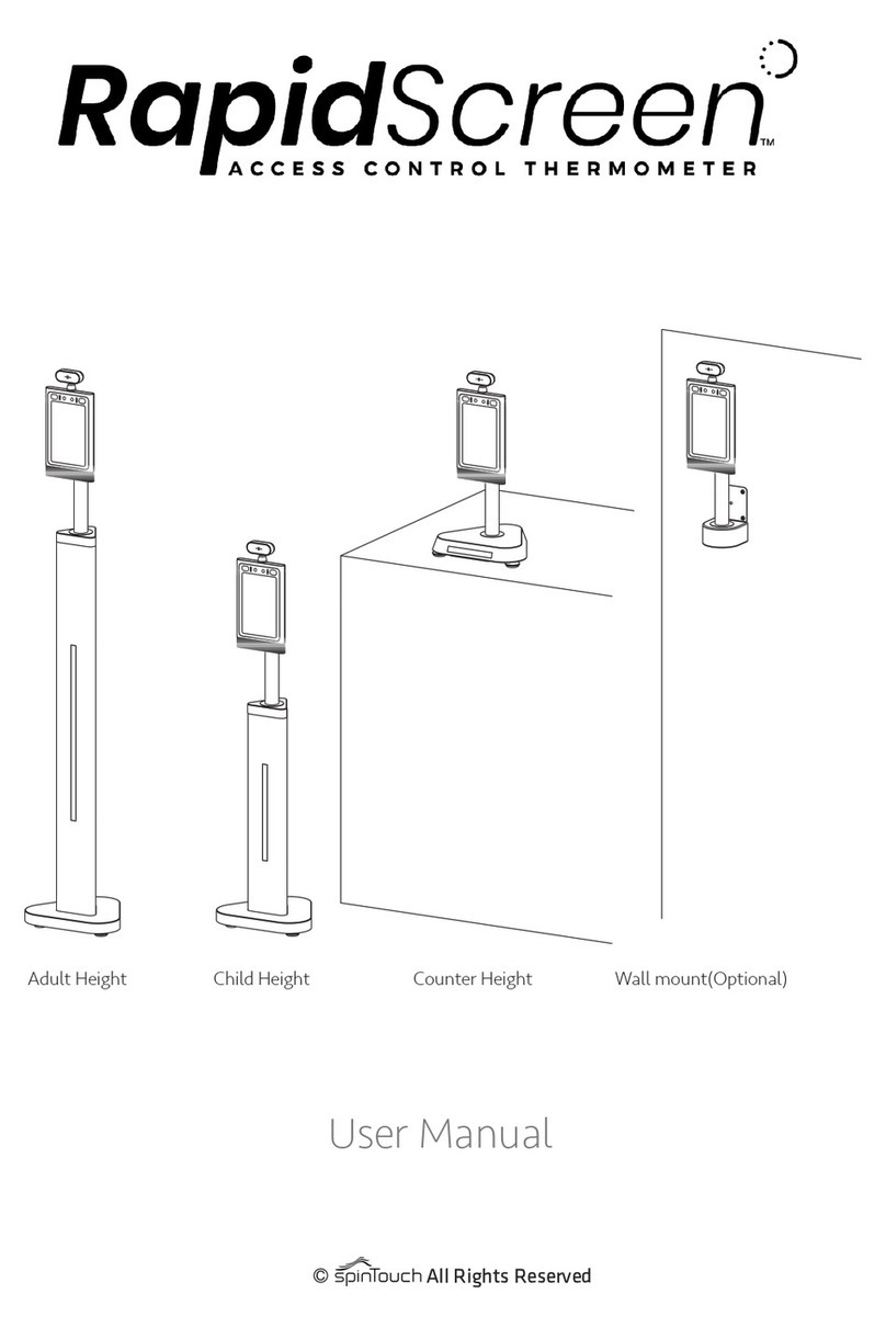SpinTouch RapidScreen Wall Mount user manual