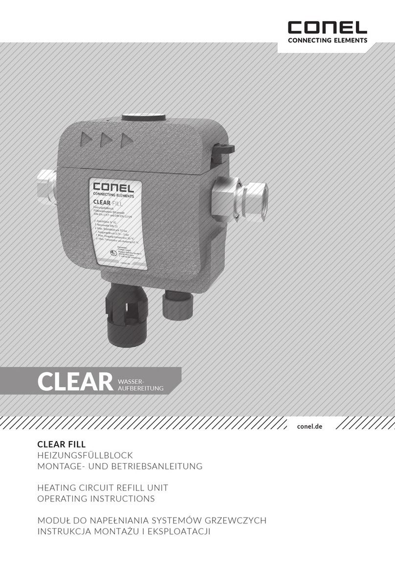 Conel CLEAR FILL operating instructions