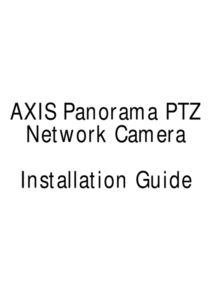 Axis Panorama PTZ User manual Axis Panorama PTZ User manual