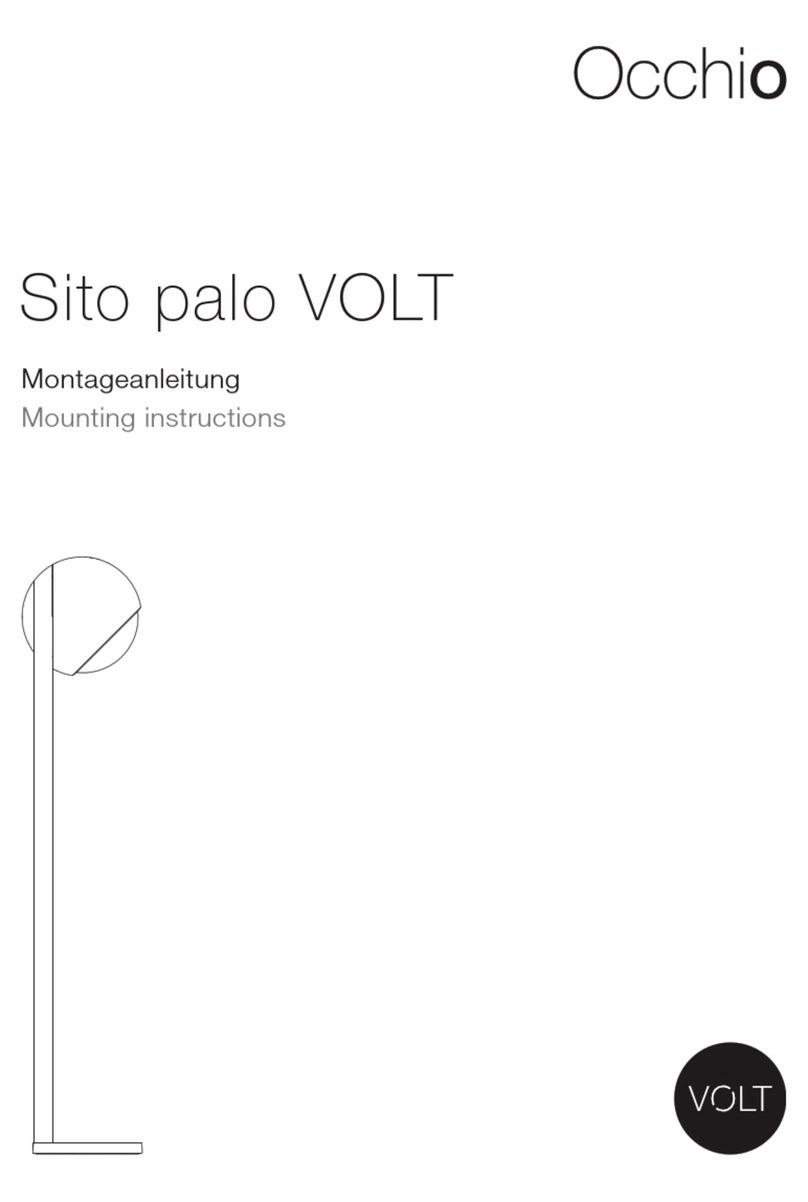 Occio Sito palo VOLT Mounting instructions Occio Sito palo VOLT Mounting instructions