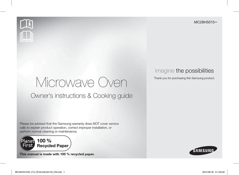 Samsung MC28H5015CSEG Owner's instructions & cooking guide