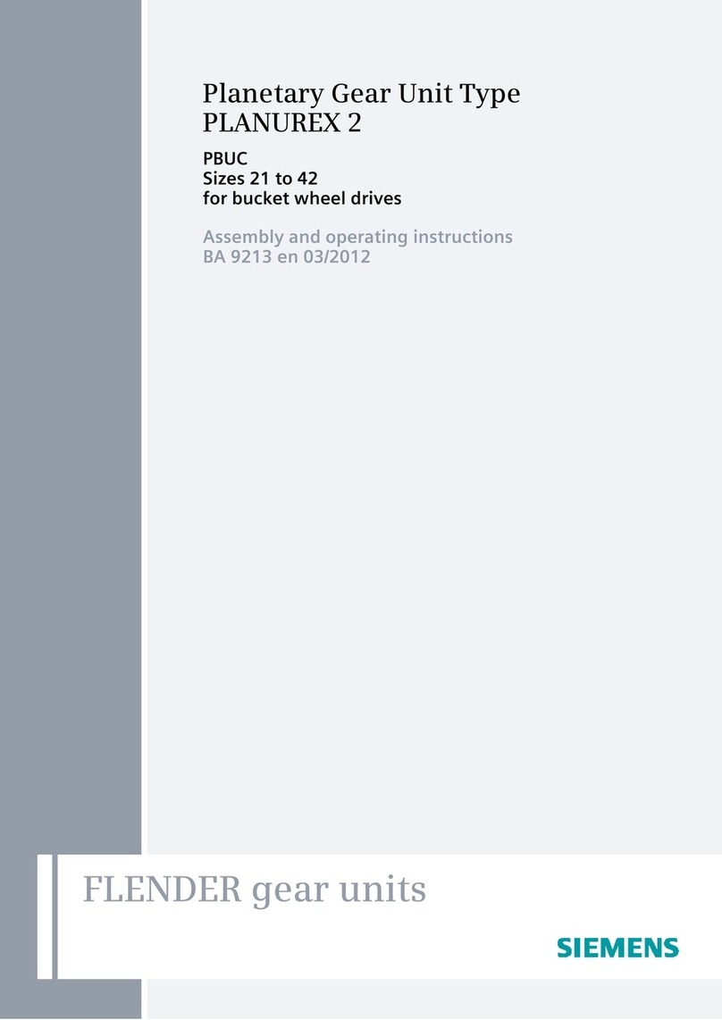 Siemens FLENDER PLANUREX 2 PBUC Series User manual