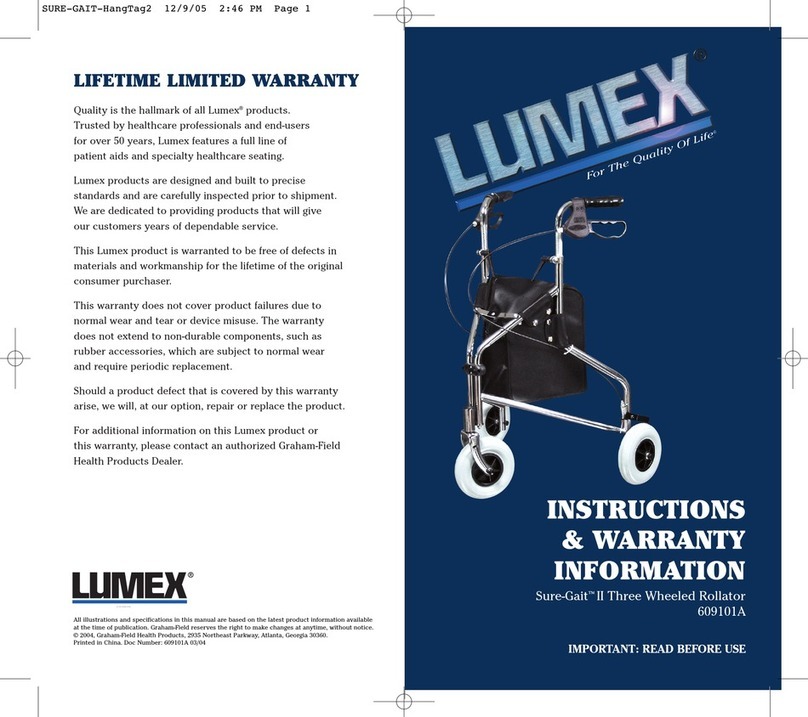 Lumex Sure-Gait II Installation guide