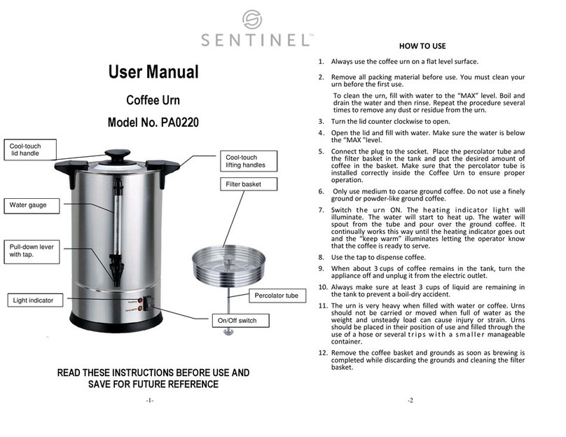 Sentinel PA0220 User manual