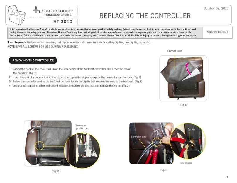 Human Touch CITYclub ht3010 Replacing Instructions