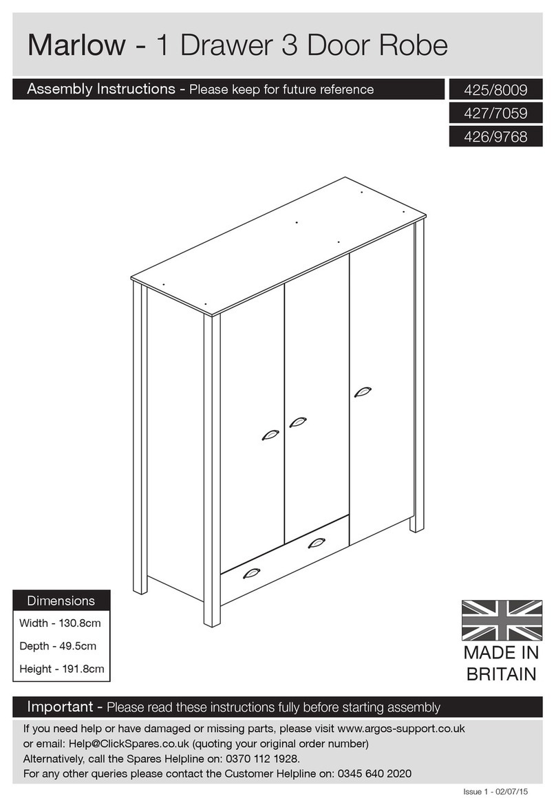 Argos Marlow 425/8009 Assembly instructions Argos Marlow 425/8009 Assembly instructions