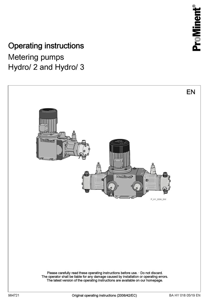 ProMinent Hydro 2 Series User manual ProMinent Hydro 2 Series User manual
