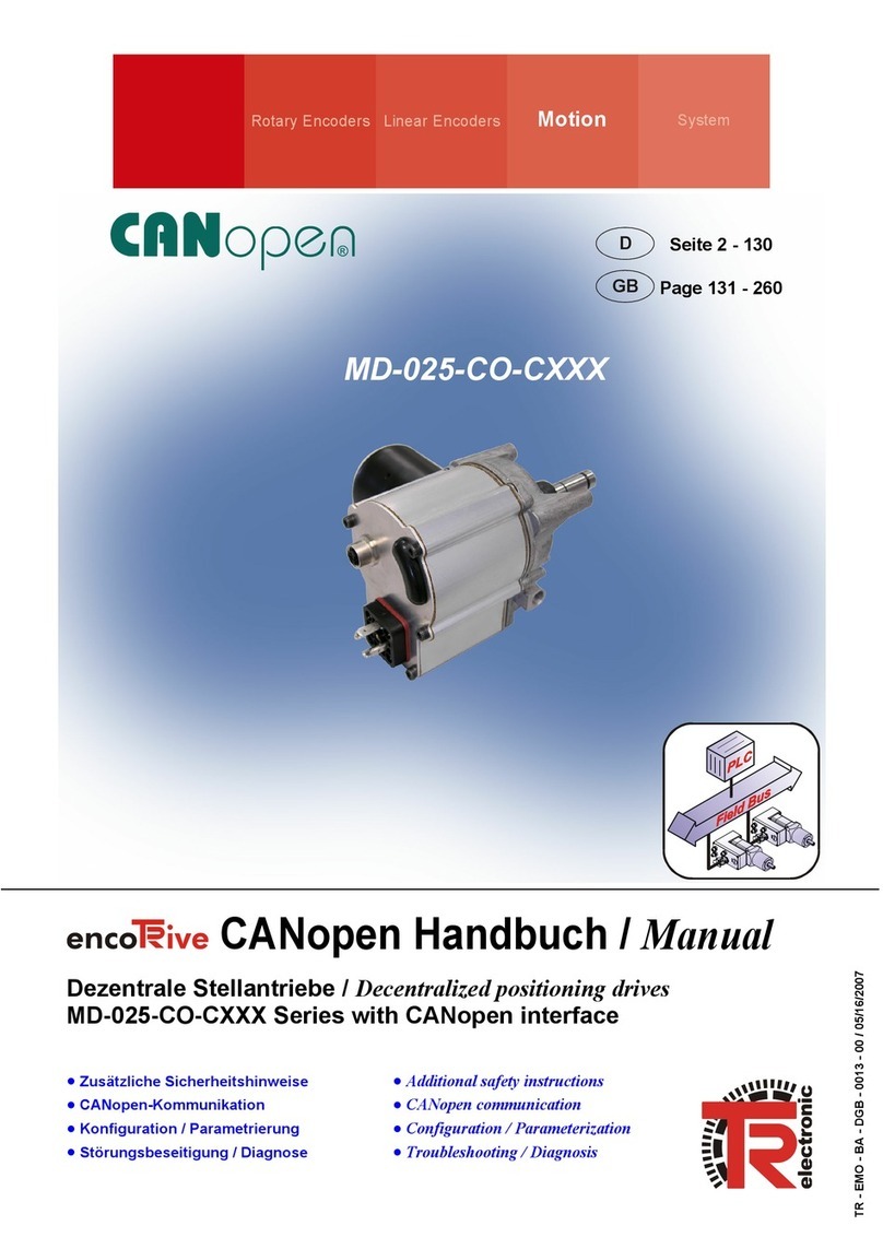 TR-Electronic encoTRive MD-025-CO-C Series manual