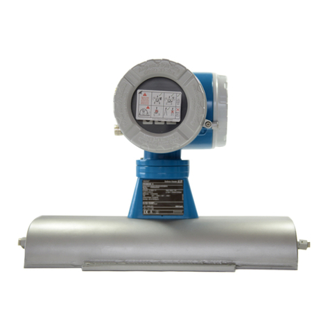 Endress+Hauser Proline Promass 80 HART Series Installation instructions