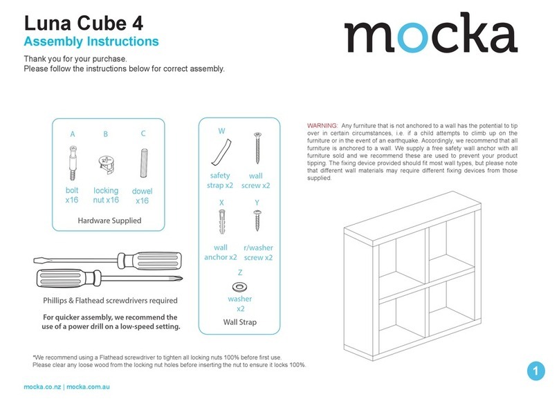 Mocka Luna Cube 4 Assembly instructions