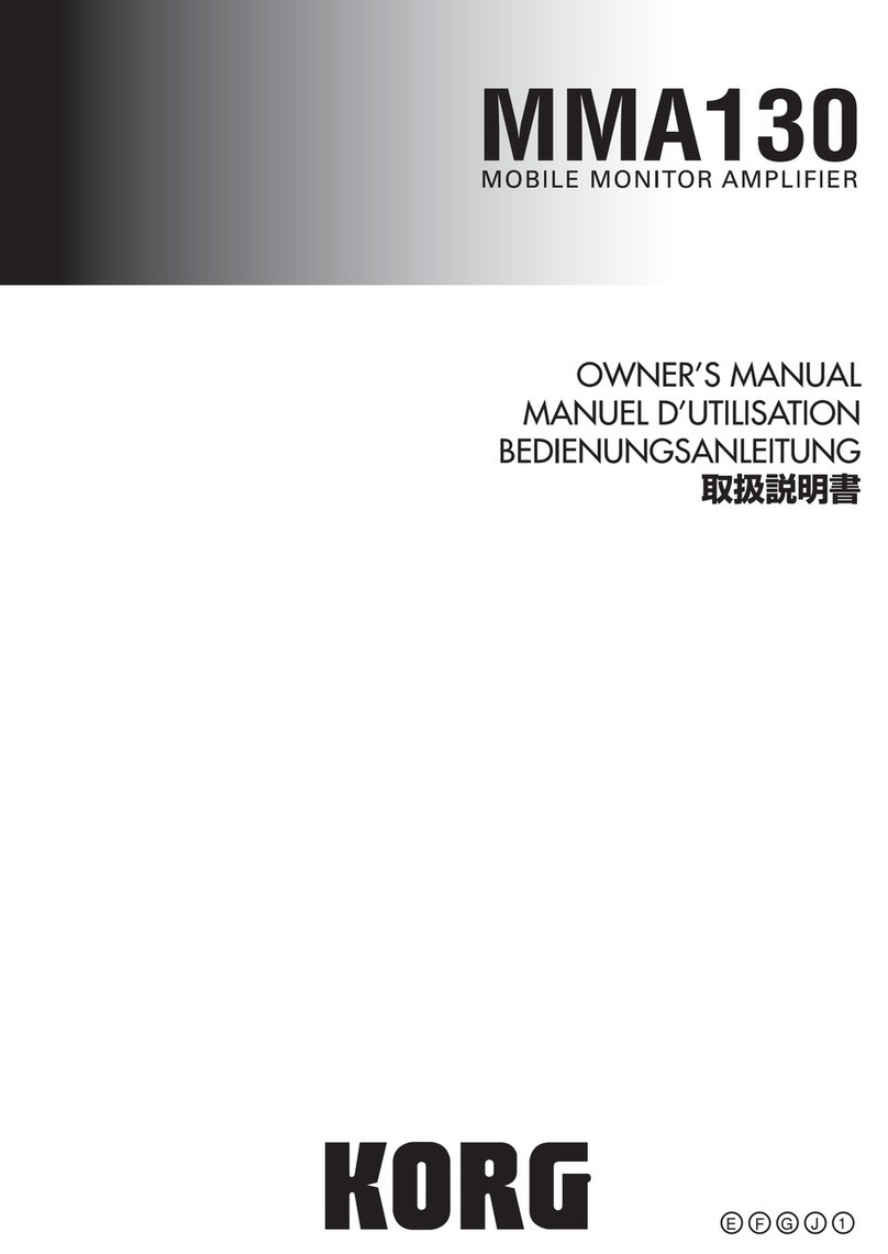 Korg MMA130 owner's manual