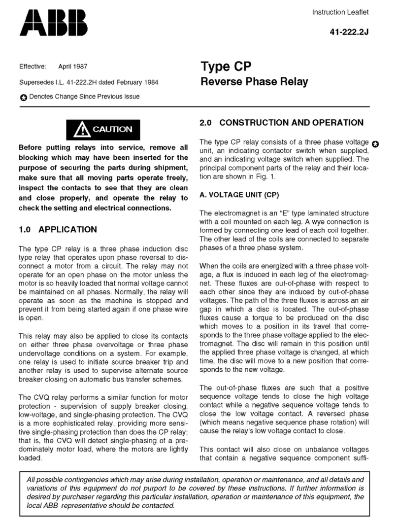 ABB CP Series Instruction leaflet