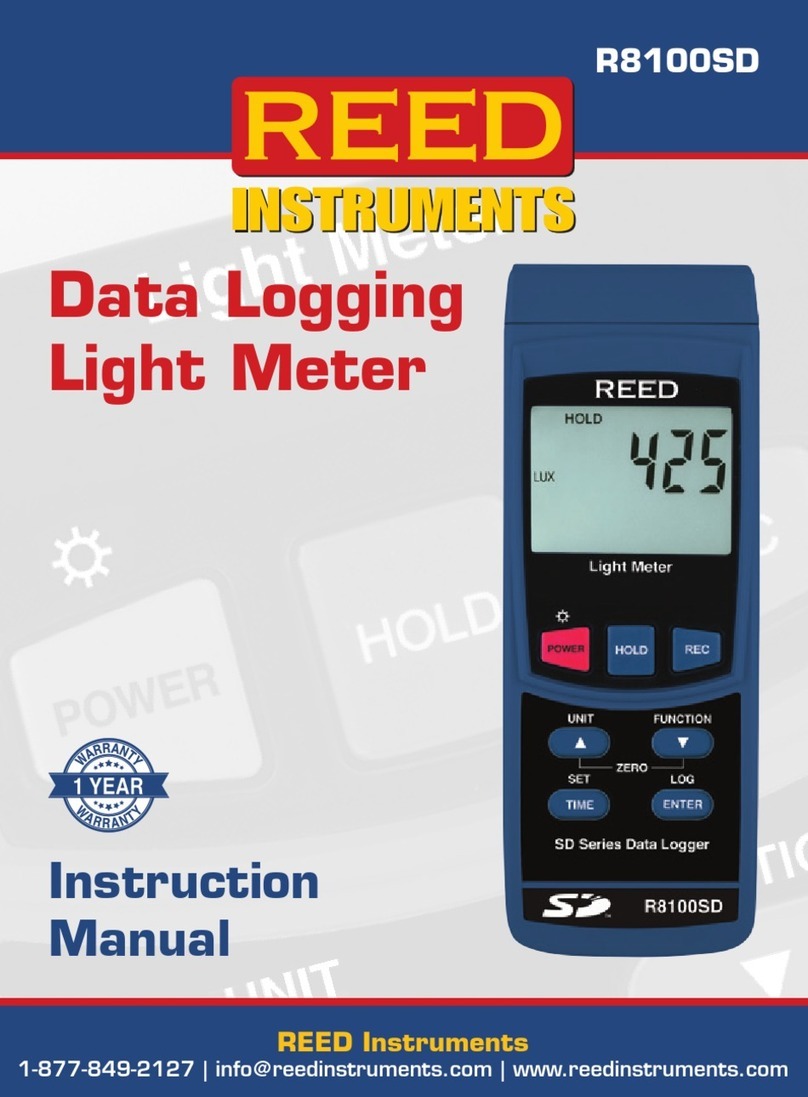 Reed Instruments R8100SD instruction manual