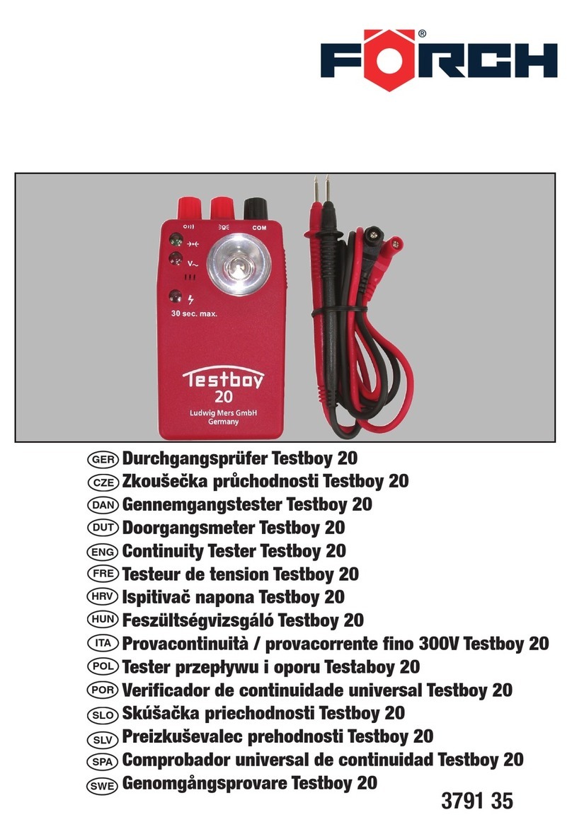 Forch Testboy 20 manual