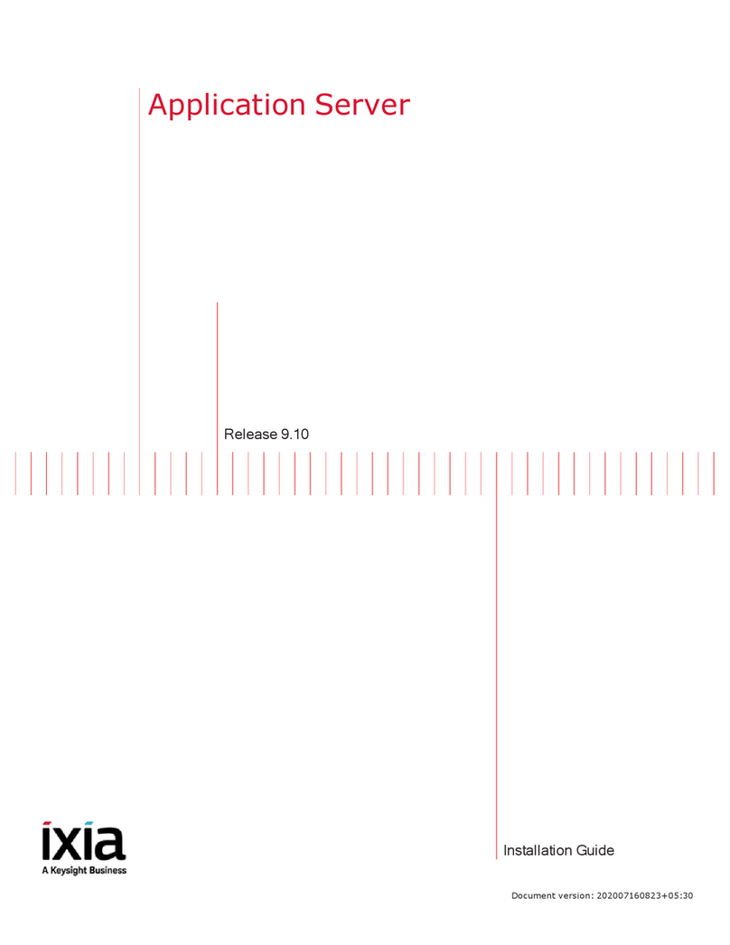 Keysight ixia Application Server User manual